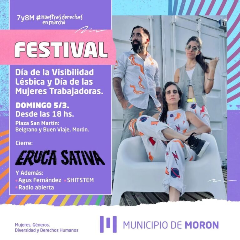 ERUCA SATIVA SE PRESENTARÁ EN EL FESTIVAL POR EL 8M EN MORÓN