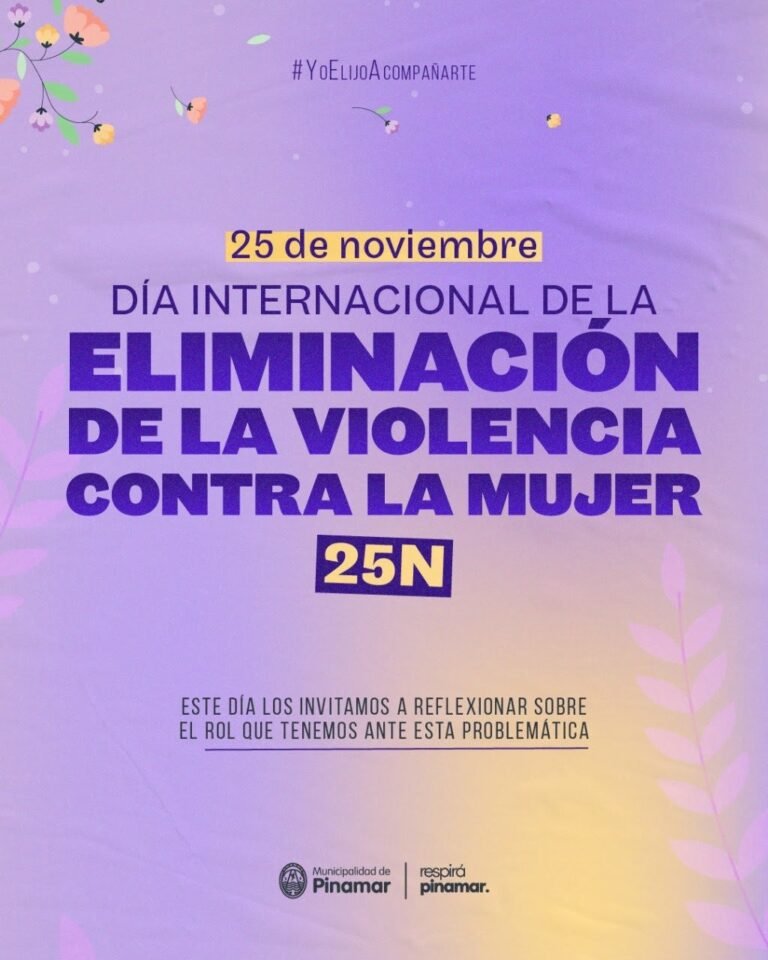 PINAMAR: JORNADA DE CONCIENTIZACIÓN Y PREVENCIÓN CONTRA LA VIOLENCIA A LAS MUJERES