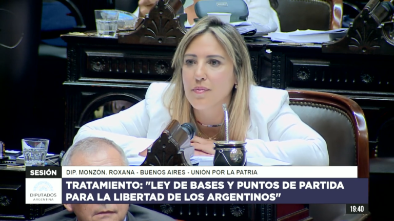 ROXANA MONZÓN SE EXPRESÓ EN CONTRA DE LA LEY BASES