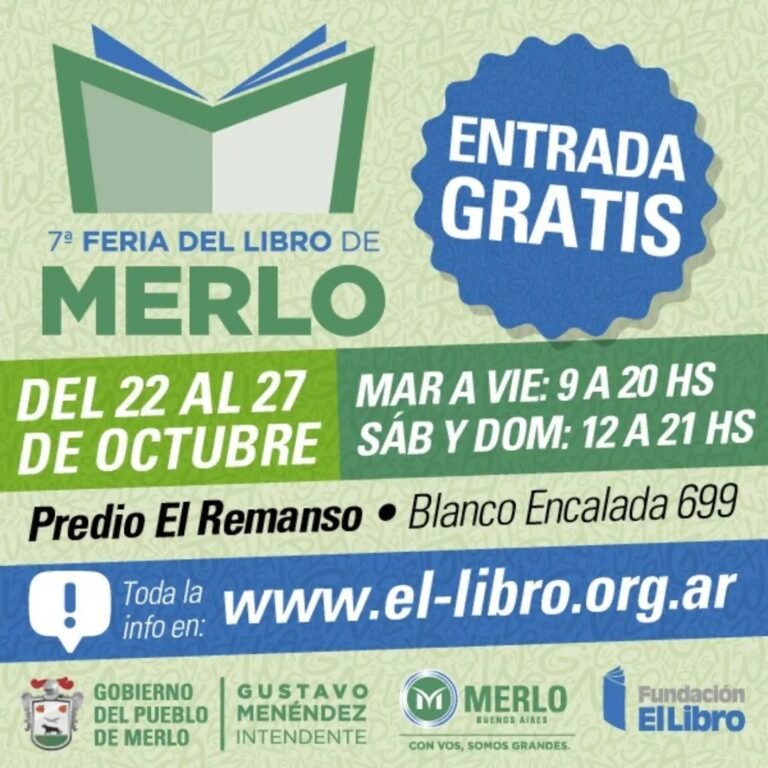 MERLO: COMIENZA LA 7MA FERIA DEL LIBRO