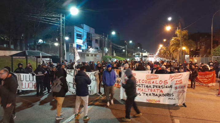 CORTE EN PANAMERICANA POR DESPIDOS EN GEORGALOS